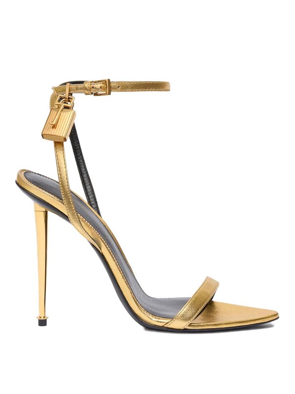 TOM FORD: Sandalen - Sandalen - Metallic