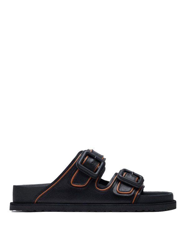BIRKENSTOCK: サンダル - サンダル - 黒