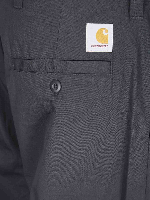 The Best Shops CARHARTT: カジュアルトラウザー - カジュアルパンツ - 黒