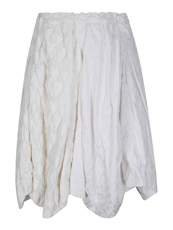 COMME DES GARCONS: Knielange und Midi Röcke online - Midirock - Weiß