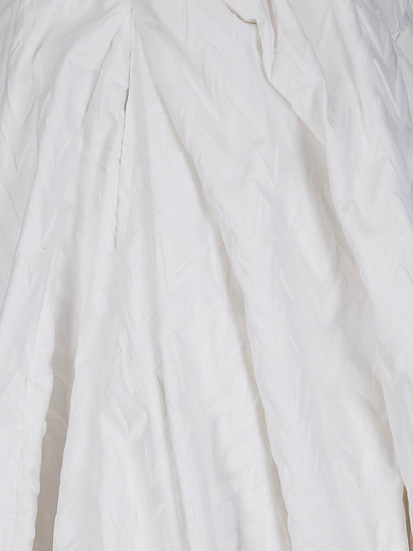 The Best Shops COMME DES GARCONS: Knielange und Midi Röcke - Midirock - Weiß