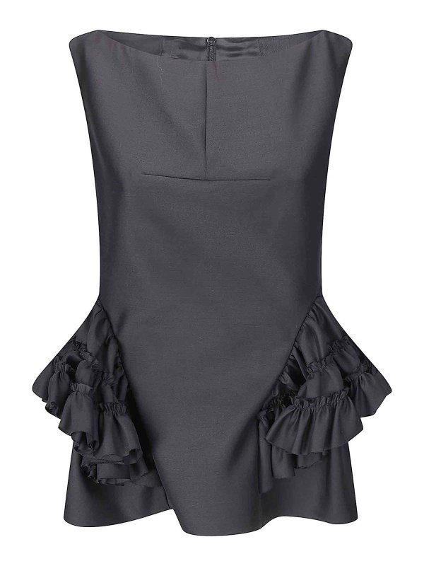 DRIES VAN NOTEN: Tops y camisetas sin mangas - Top - Negro