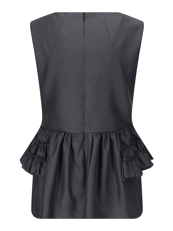 DRIES VAN NOTEN: Tops y camisetas sin mangas online - Top - Negro