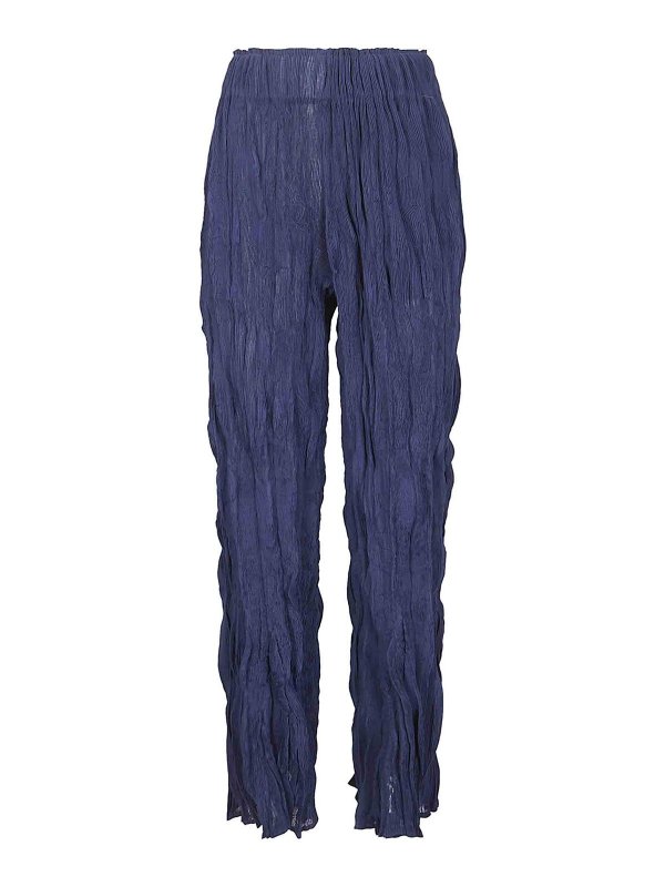 GONGDID: casual trousers - Wavy Pants