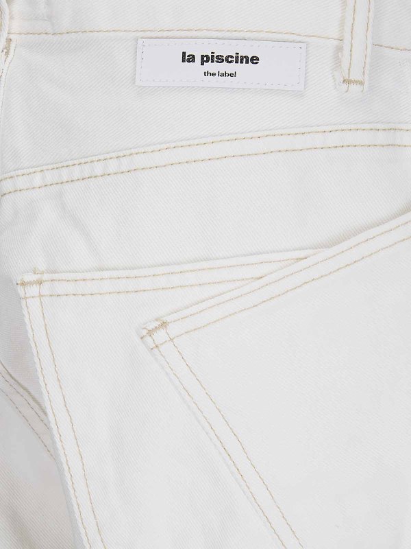 The Best Shops LA PISCINE: Jeans Rectos - Vaqueros Rectos - Beis