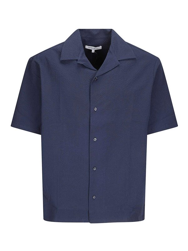 MAISON KITSUNÉ: Hemden - Hemd - Dunkelblau