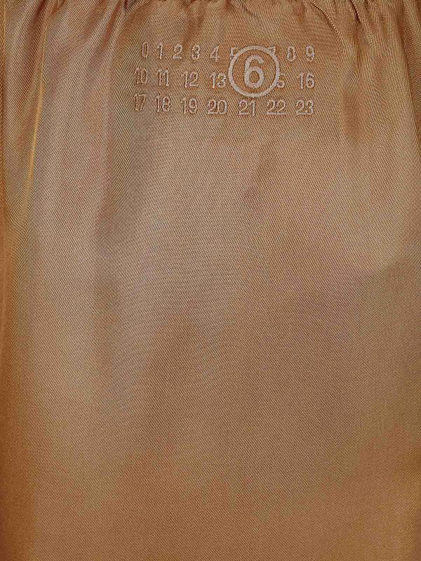 The Best Shops MM6 MAISON MARGIELA: ニーレングススカート＆ミディ丈 - 膝丈/ミディスカート - ライトブラウン