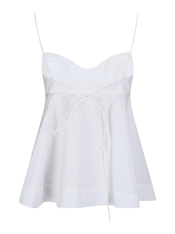 ROHE: Tops & Tank tops online - Bustier Peplum Top