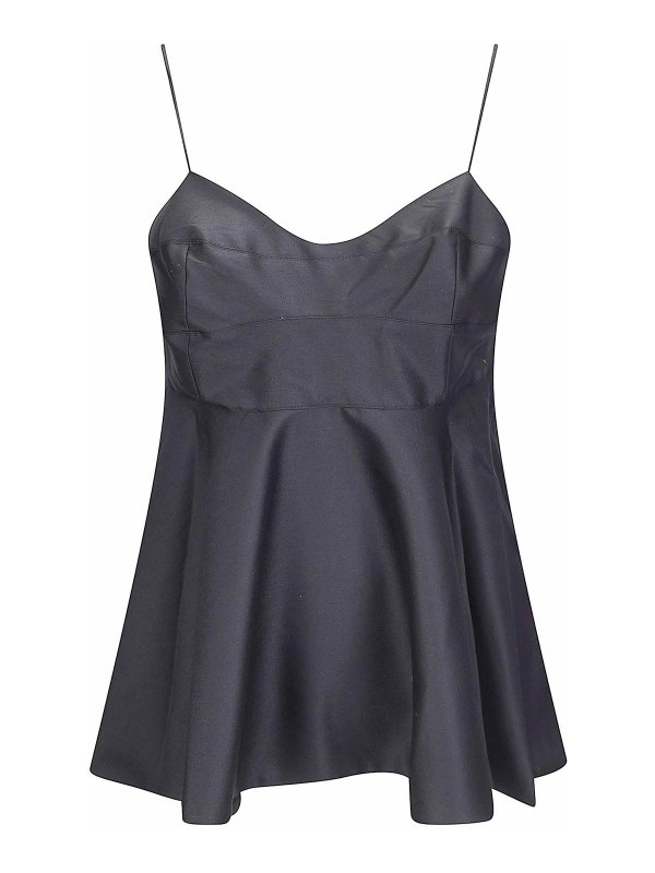 ROHE: Tops & Tank tops - Bustier Peplum Top