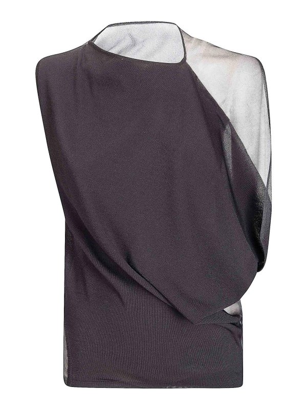 SPORTMAX: Tops und Tank Tops - Top - Schwarz