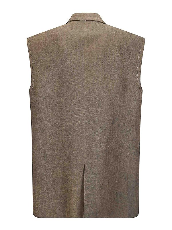 UMA WANG: casual jackets online - Oversized linen jacket