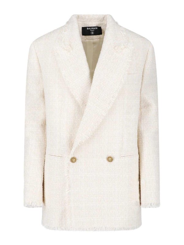 Balmain: blazers - Double-breasted blazer
