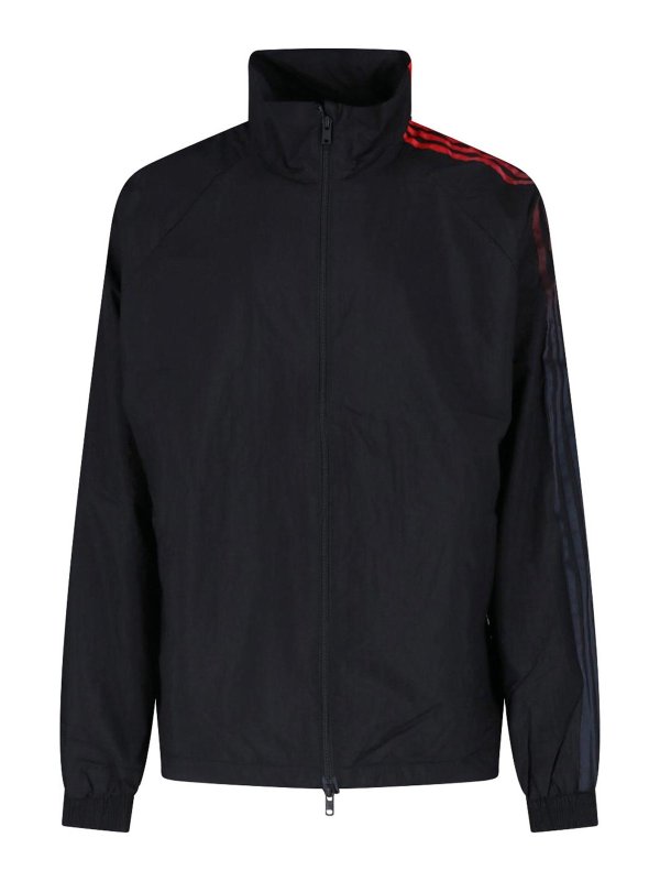 Y-3: Sweatshirts & Sweaters - gradient 3 stripes zip sweatshirt