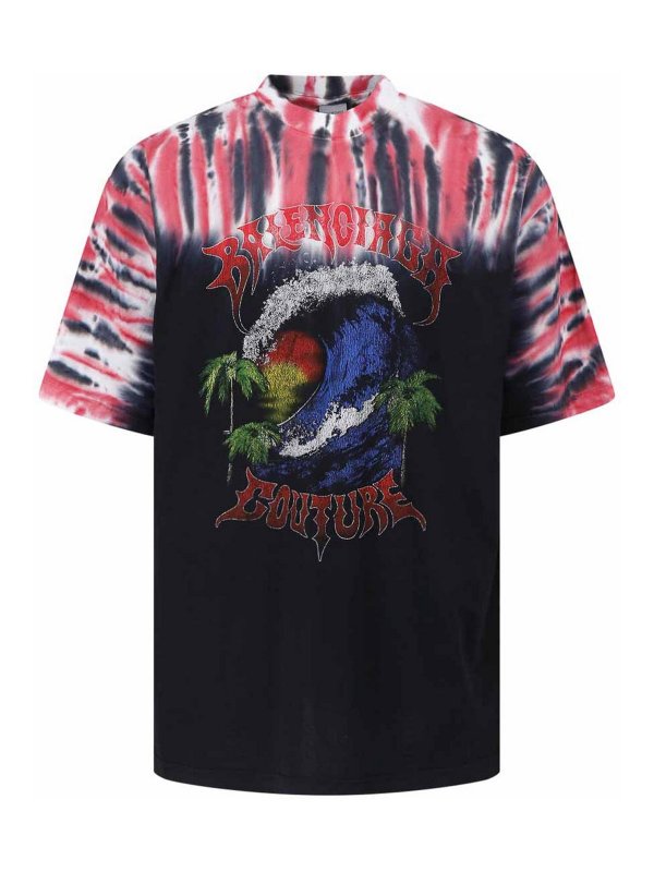 BALENCIAGA: T-shirts - T-Shirt - Schwarz