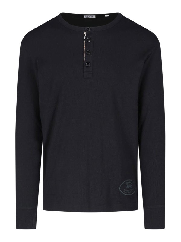 BURBERRY: T-shirts - T-Shirt - Schwarz