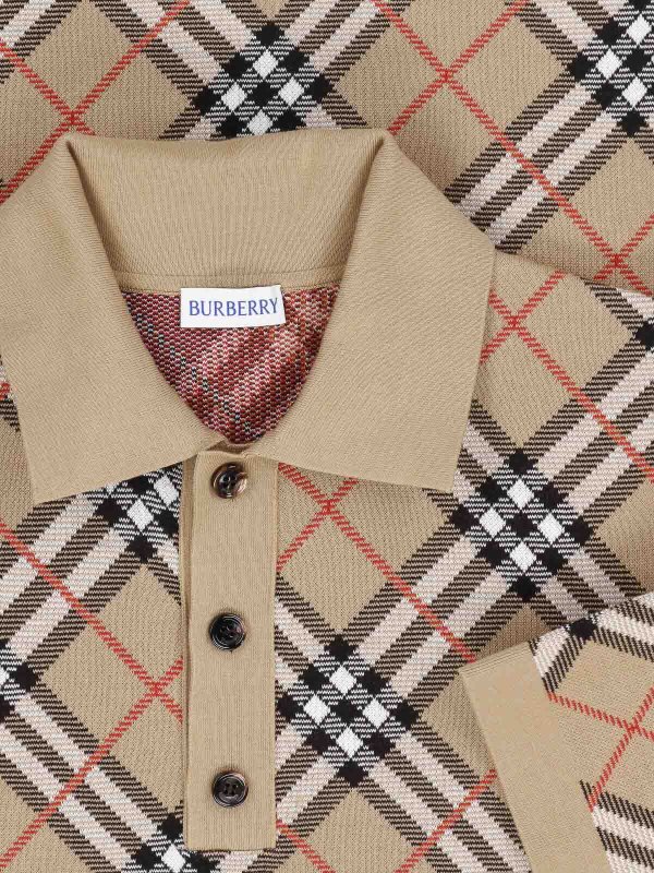The Best Shops BURBERRY: Poloshirts - Poloshirt - Beige