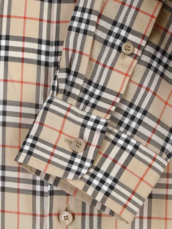 シャツ - ベージュ shop online: BURBERRY