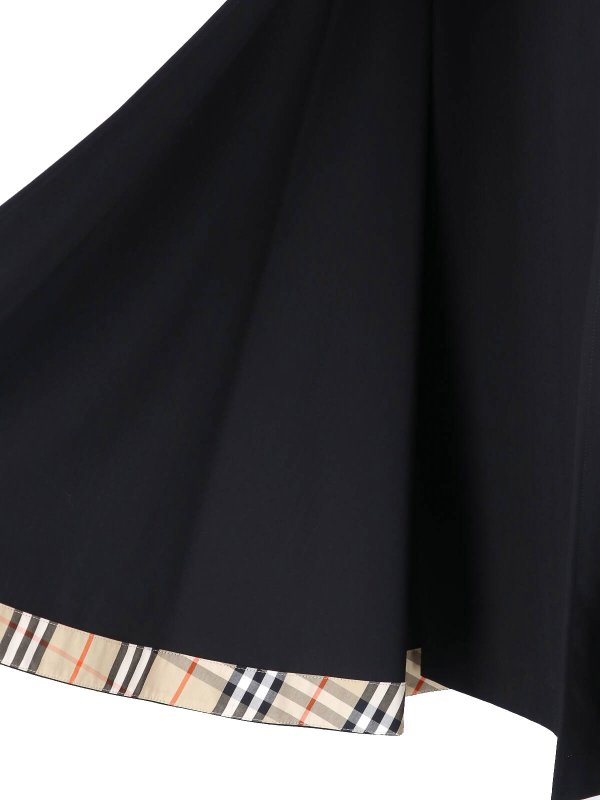 ロングスカート - 黒 shop online: BURBERRY