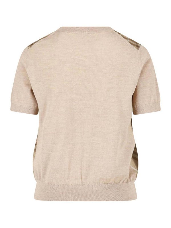 BURBERRY: クルーネック online - クルーネック - ベージュ