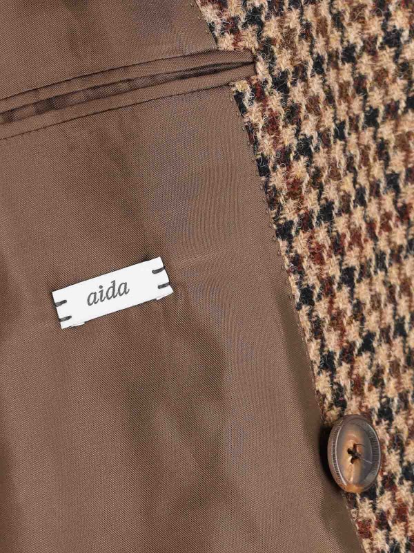 Double-breasted wool coat shop online: CARUSO