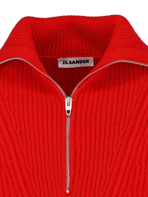 The Best Shops JIL SANDER: Turtlenecks & Polo necks - Zip-up sweater