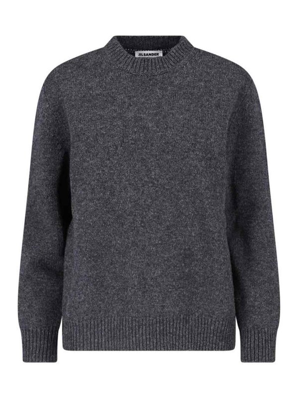 JIL SANDER: Pull col rond - Pull Col Rond - Gris