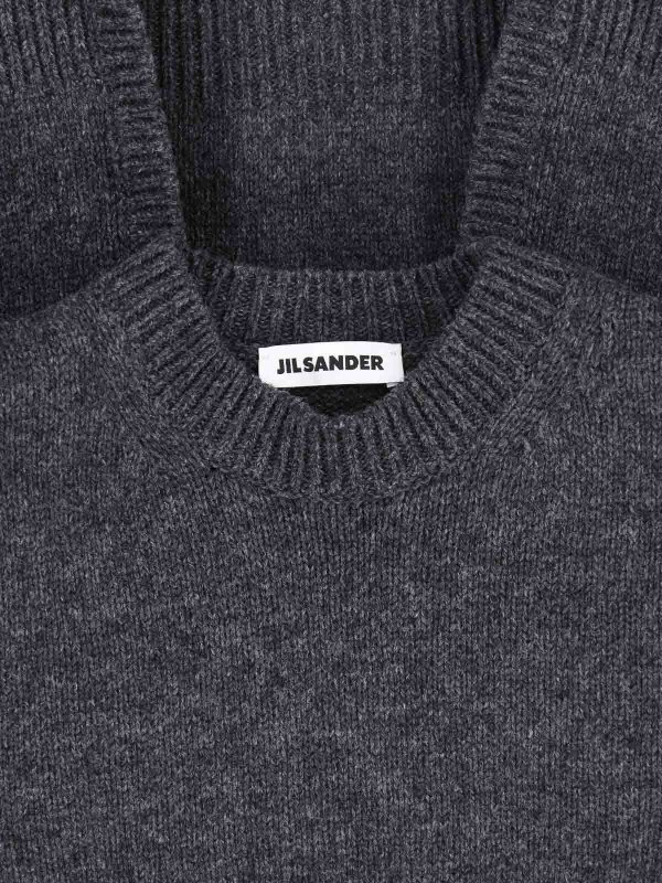 The Best Shops JIL SANDER: Pull col rond - Pull Col Rond - Gris