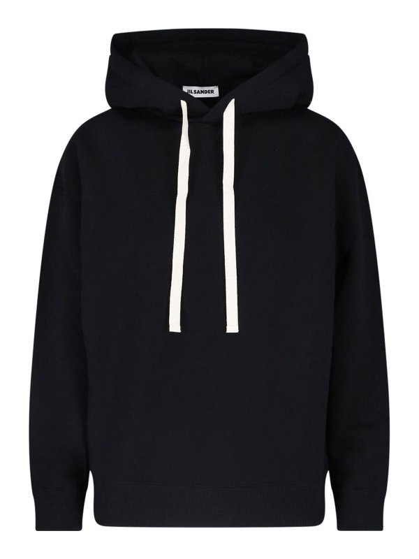 JIL SANDER: Sudaderas y suéteres - Sudadera - Negro