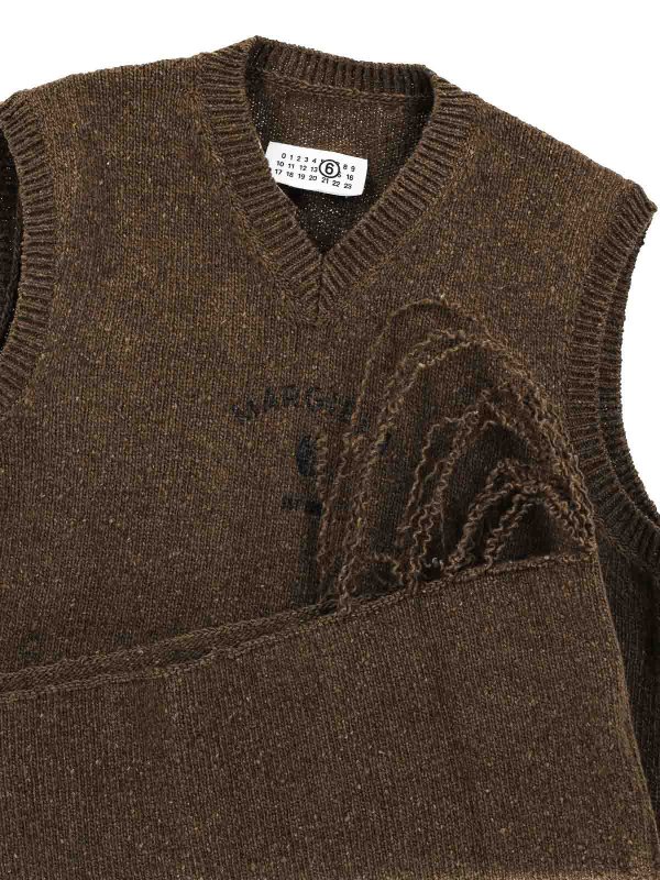 The Best Shops MM6 MAISON MARGIELA: Chalecos  - Chaleco - Verde