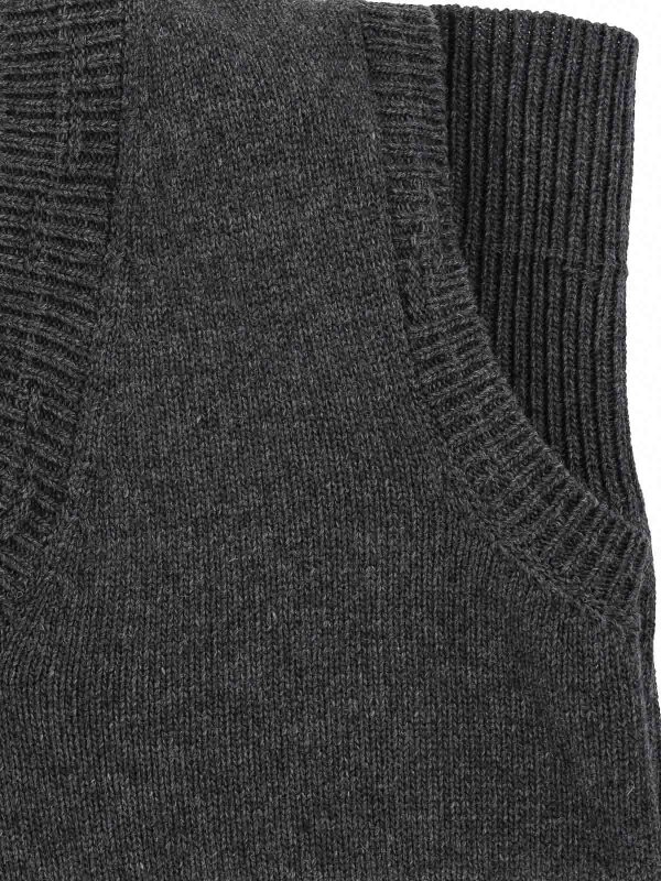 The Best Shops MM6 MAISON MARGIELA: ベスト＆チョッキ - ウェストコート/ジレ - グレー