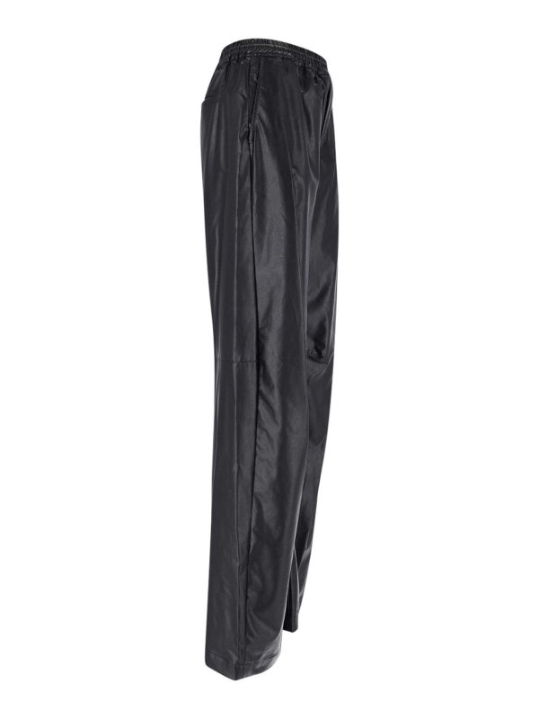 MM6 MAISON MARGIELA: レザートラウザー online - レザーパンツ - 黒