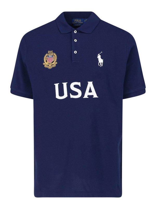 POLO RALPH LAUREN: ポロシャツ - ポロシャツ - ブルー