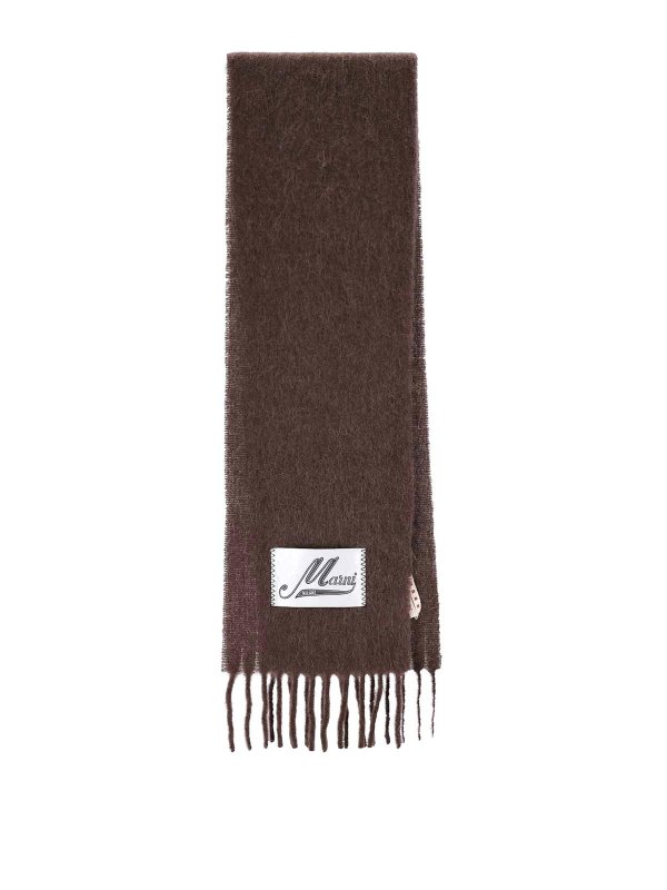 Marni: Écharpes - Écharpe - Marron