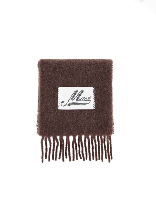 Marni: Écharpes online - Écharpe - Marron