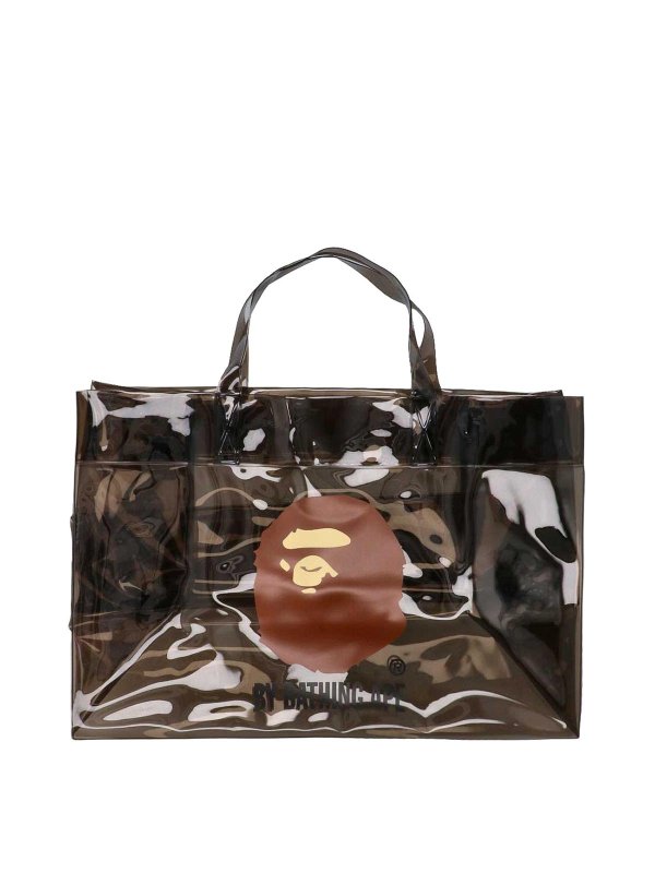 BAPE: totes bags - Transparent tote bag