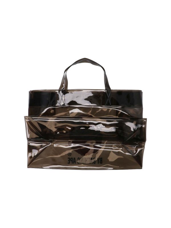 BAPE: totes bags online - Transparent tote bag