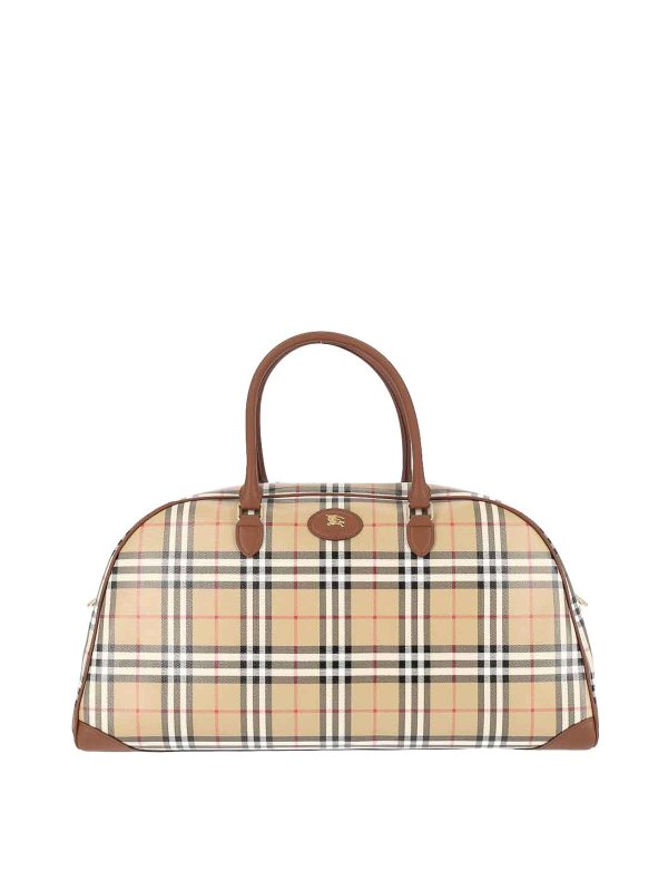 BURBERRY: スーツケース＆旅行鞄 - 旅行鞄 - ベージュ