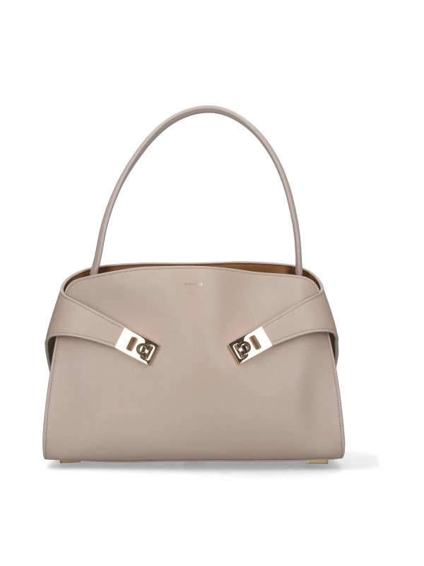 SALVATORE FERRAGAMO: Handtaschen - Shopper - Creme