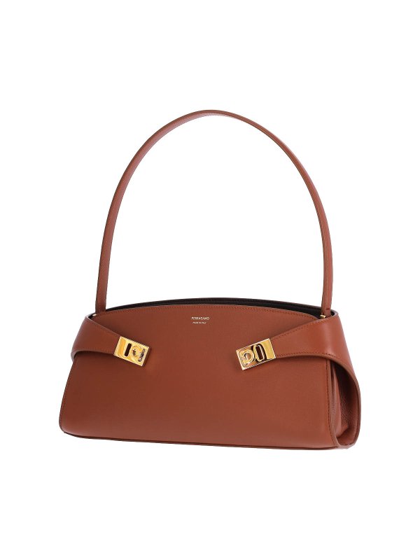 SALVATORE FERRAGAMO: ショルダーバッグ online - ショルダーバッグ - ブラウン
