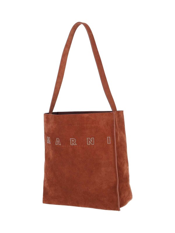 Marni: Handtaschen online - Shopper - Braun