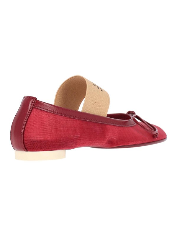 フラットシューズ - 赤 shop online: MM6 MAISON MARGIELA