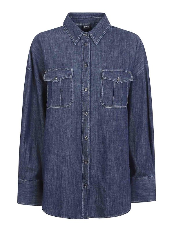 FAY: Hemden - Hemd - Blau