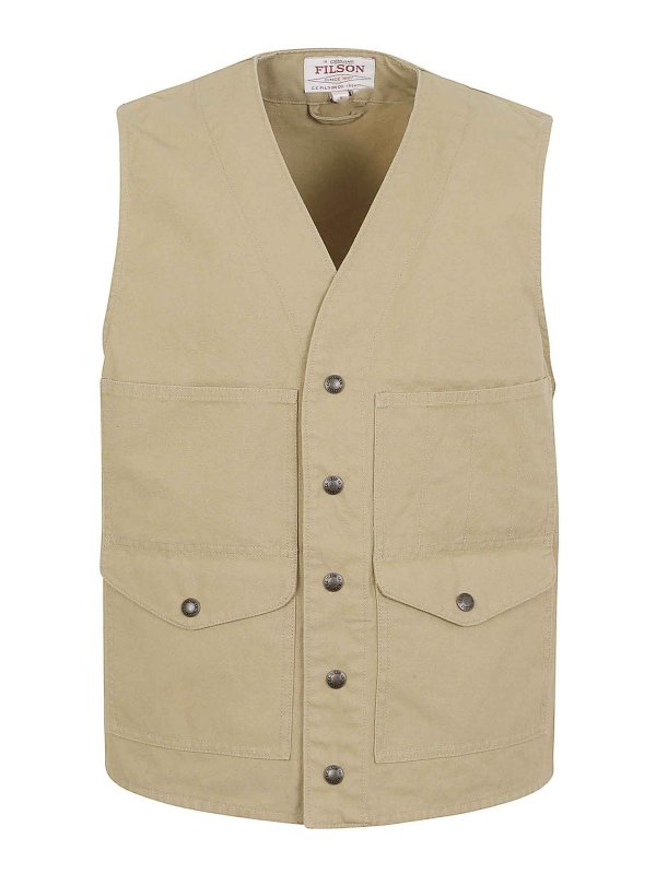 FILSON: Westen - Weste - Beige