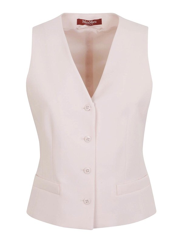 Max Mara: Chalecos  - Chaleco - Rosado