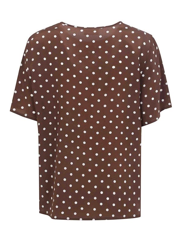 P.A.R.O.S.H.: Blusas online - Blusa - Marrón