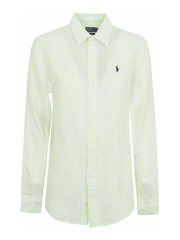POLO RALPH LAUREN: シャツ - シャツ - 銀