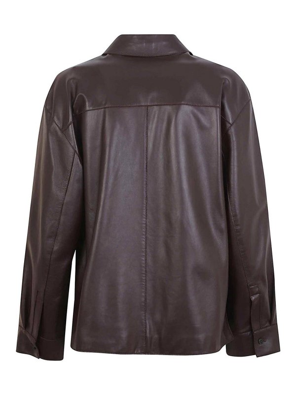 WEEKEND MAX MARA: レザージャケット online - レザージャケット - ボルドー
