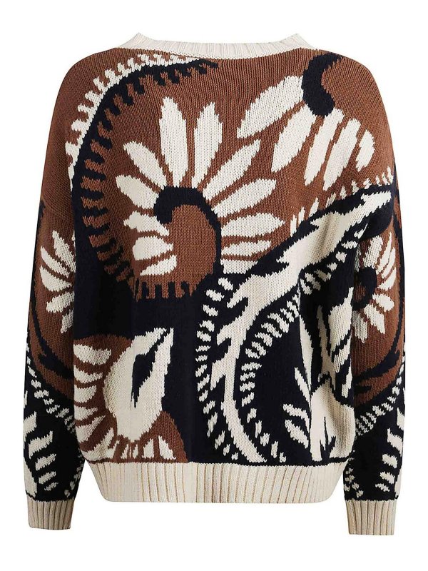 WEEKEND MAX MARA: Strickpullover mit Rundhalsausschnitt online - Rundhalspullover - Bunt