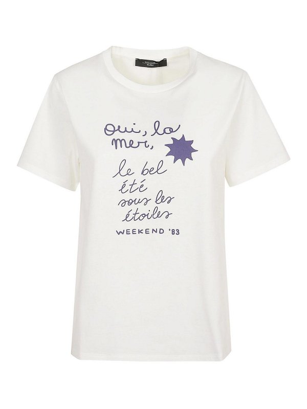 WEEKEND MAX MARA: Tシャツ - Tシャツ - 白