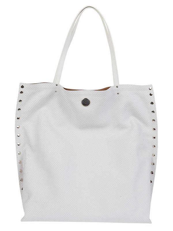 ZANELLATO: Handtaschen online - Shopper - Weiß